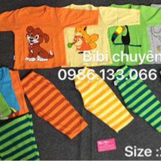 bộ cotton 100 cho bé yêu