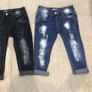 quần jeans co giản bé trai