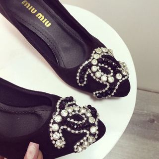 giay got vuông đính đá