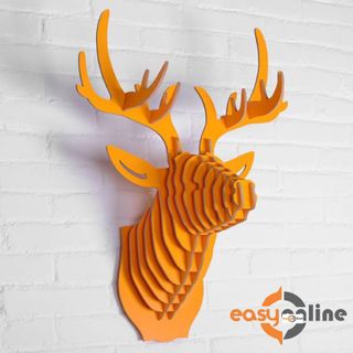 Nội thất trang trí- đầu nai trang trí 3d