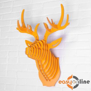 Nội thất trang trí- đầu nai trang trí 3d