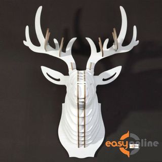 Nội thất trang trí- đầu nai trang trí 3d