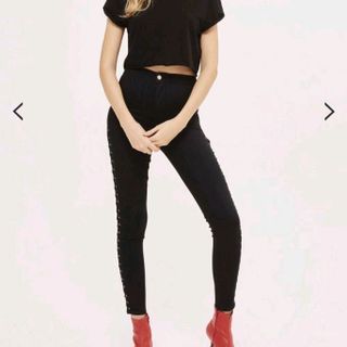 Jean skinny đan dây cá tính