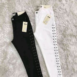 Jean skinny đan dây cá tính