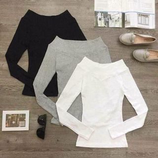 áo len bẹt vai siêu dày