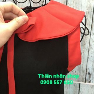 đầm suông nơ cổ bèo