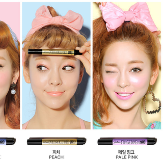 Son bút lông bấm má hồng 3 trong 1 Finger Sixteeen 16 Brand- Orange Pink/ Pale Pink/ Peach