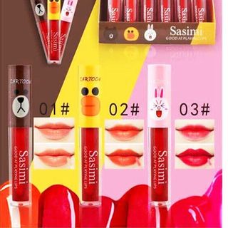 Son tint Sasimi cartoon Gấu Thỏ Vịt sỉ 220k/ hộp 24 cây