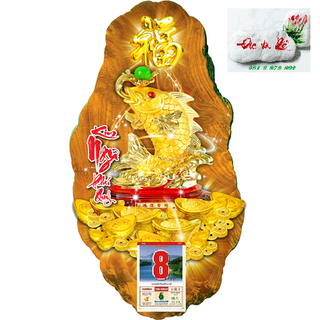 Lịch Gỗ Kim Ngư Phú Quý