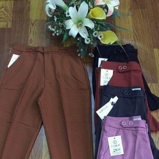 Quần baggy nút