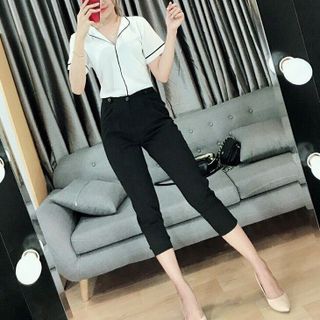 Quần baggy nút