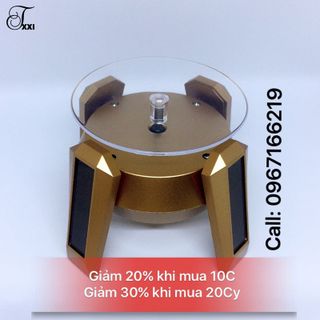 đế xoay trưng bày sản phẩm 4 chân cao có đèn led