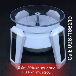 đế xoay trưng bày sản phẩm 4 chân cao có đèn led