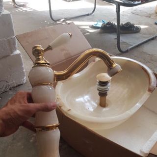 chậu rửa lavabo đá cẩm thạch