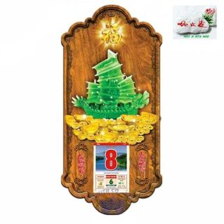 Lịch gỗ Phong Thủy Thuyền Xanh