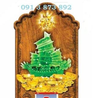 Lịch gỗ Phong Thủy Thuyền Xanh
