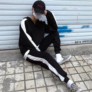 Áo hoodie 1 sọc nam loại Quảng Châu