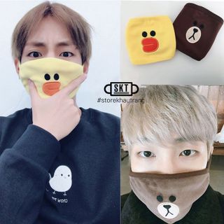 Khẩu Trang BTS Vịt Line Gấu Line