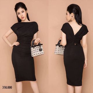 Đầm ôm xoắn lưng