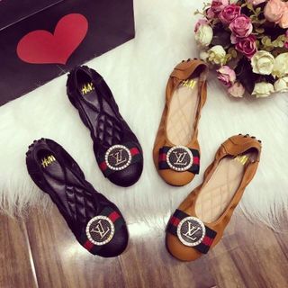 Giày búp bê nơ vl gót đinh size 35 đến 38 - G09105