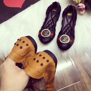 Giày búp bê nơ vl gót đinh size 35 đến 38 - G09105
