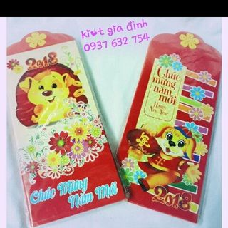 Bao lì xì tết 2018
