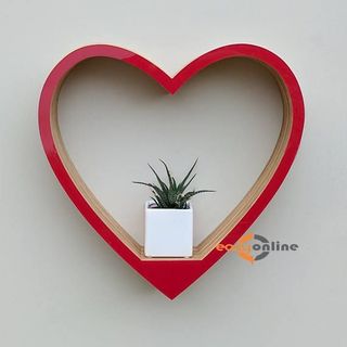 Kệ trang trí hình trái tim độc đáo