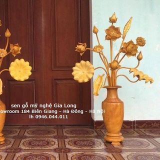 Hoa sen gỗ đẹp