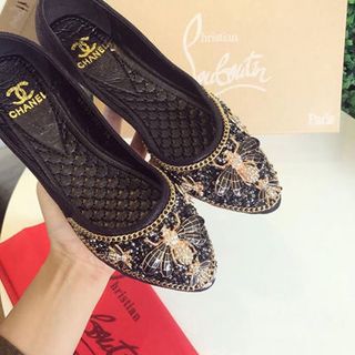 giày quảng châu đính đá chuồn chuồn