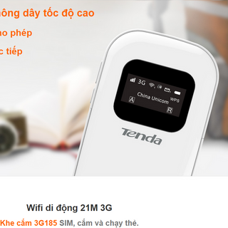 TENDA 3G185 phát wifi 3G