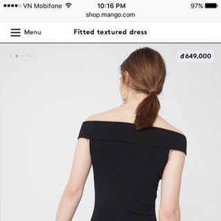 Đầm body bẹt vai