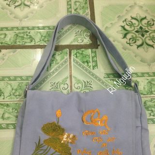 túi thêu chữ thư pháp