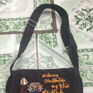 túi thêu chữ thư pháp
