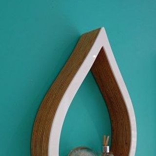 KỆ TRANG TRÍ HÌNH GIỌT NƯỚC 60 X 60