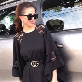 Đầm Suông Phối Ren
