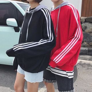 Hoodie 3 line Nam Nữ Free size 45 đến 65 kg