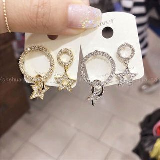 bông tai cọc cạch ngôi sao
