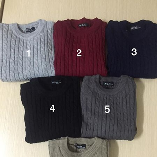 Áo len vặn thừng nam
