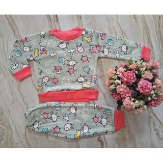 Set Nỉ Bé Gái In Hình Mèo Kitty - EL40022