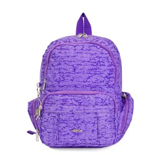 Balo Kipling nhiều ngăn tiện dụng họa tiết mới - Màu tím