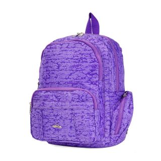 Balo Kipling nhiều ngăn tiện dụng họa tiết mới - Màu tím