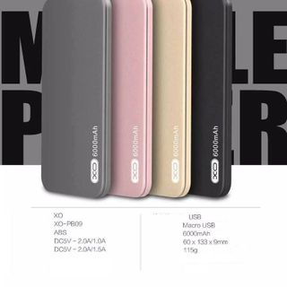 Pin dự phòng 6000 mAh XO-PB09