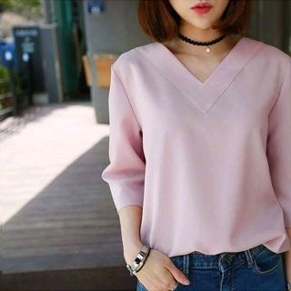 ÁO CỔ NẸP CHỮ V