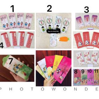 Set bao lì xì tự chọn mẫu