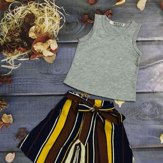 bộ quần culottes cho bé