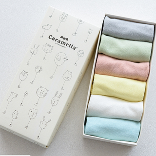 SET 6 ĐÔI TẤT TRƠN CARAMELLA CHO NỮ