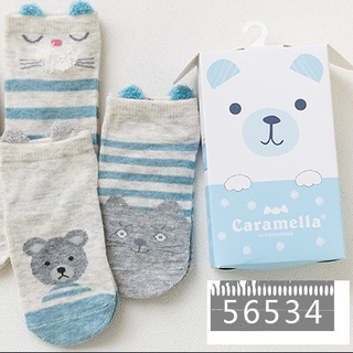 SET 4 ĐÔI TẤT CARAMELLA TAI THỎ