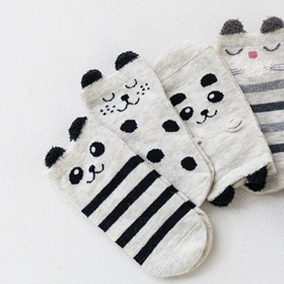 SET 4 ĐÔI TẤT CARAMELLA TAI THỎ