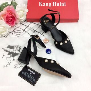 giày sandal got vuông đính châu