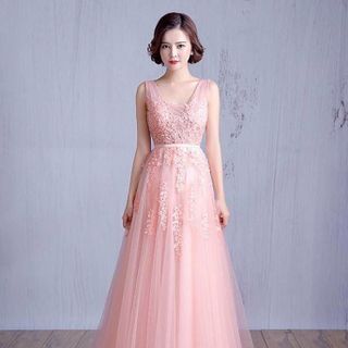 ĐẦM MAXI KẾT HOA ĐÍNH ĐÁ